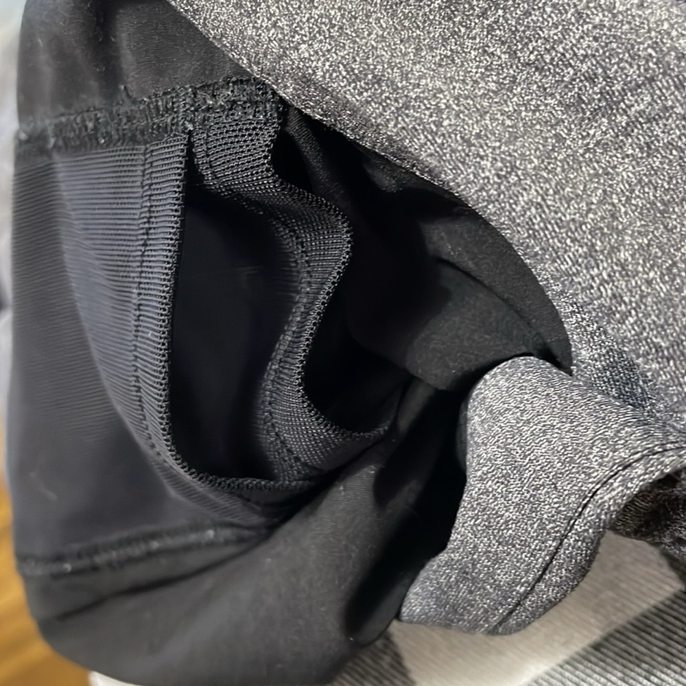 Lululemon On The Fly Pull-On Pant 28" Joggers Heathered Grey Black Sz 10 Stretch - Picture 13 of 16